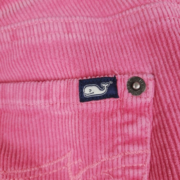 Vineyard Vines Pants Girls Size 12 Pink Corduroy Adjustable Waist Cotton Blend - Picture 11 of 16